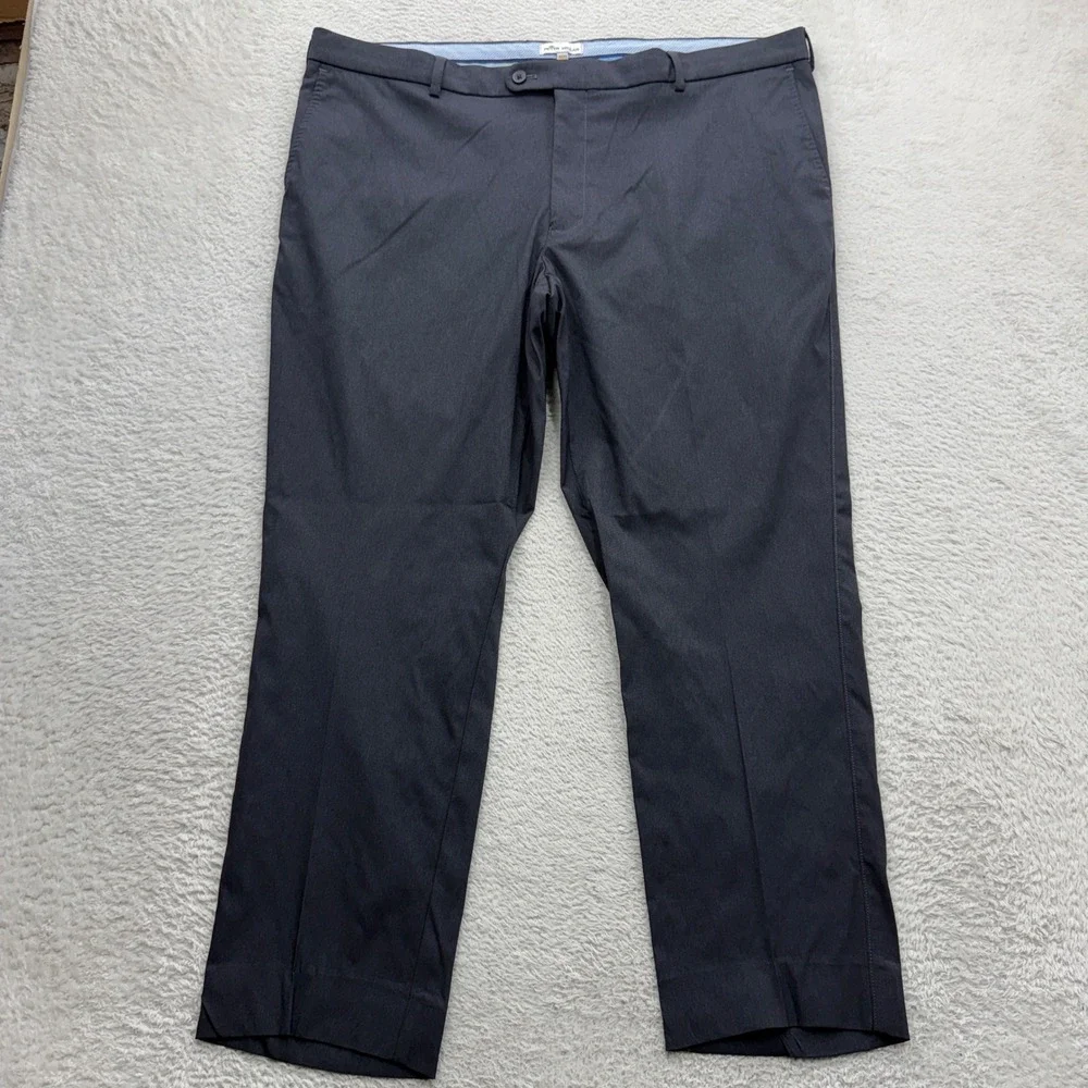 Peter Millar Mens Performance Trousers Navy Blue Stretch Golf Pants 42x30